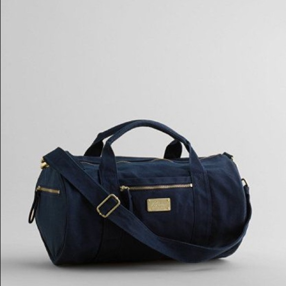 LL Bean•Blue Canvas Duffle Bag